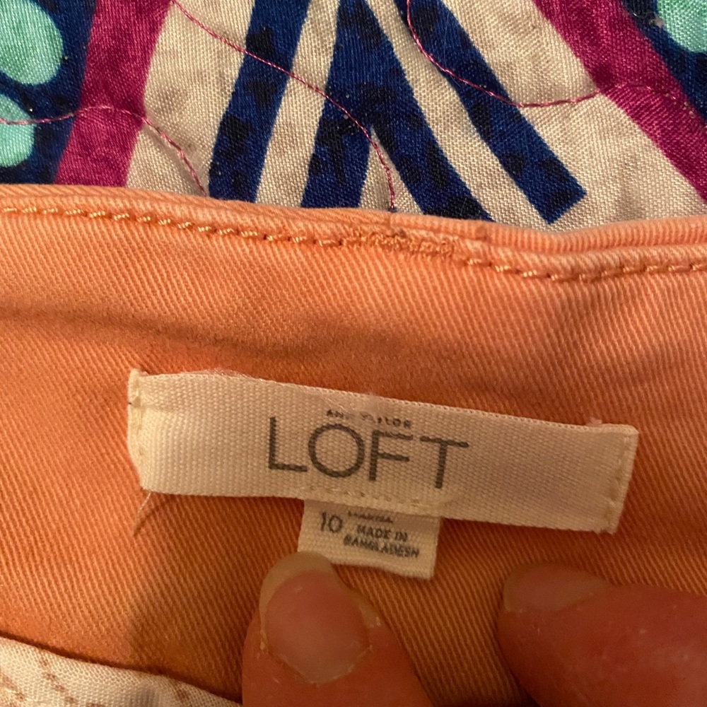 Ann Taylor Loft peachy/red size 10 Marisa style